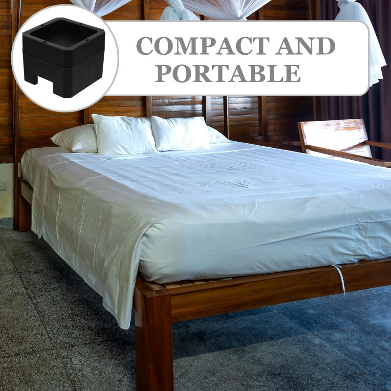 Bed Risers, Enhances Stability and Prevents Sliding, Adds Under Bed Storage - Image 5