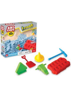 Apexma Kinetic Sand Construction Set 500 Gr. - Construction Design Sand Set with Accessories  - Image 1