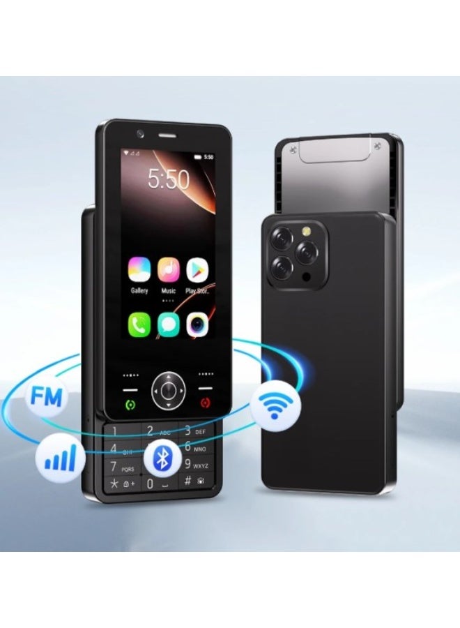 Hope 4-Inch Mini Android Phone with Physical Keyboard, Dual SIM Unlocked Portable Mobile, 16GB Compact Smartphone for Digital Detox & Outdoor Use, Senior Friendly Button Interface - Image 1