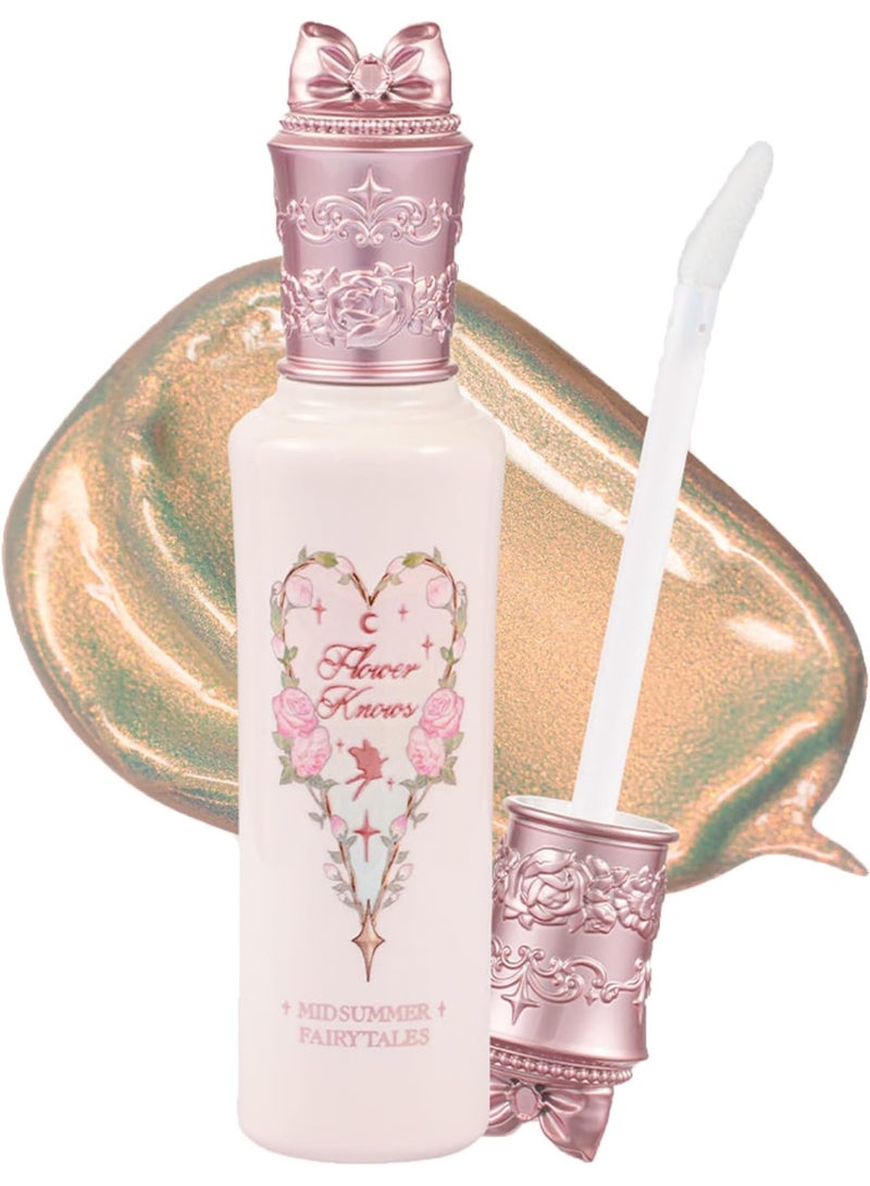 فلاور نوز Flower Knows Midsummer Fairytales Collection Liquid Highlighter (متعدد الألوان) (03 Pixie Dream، صافي الوزن 0.17 أوقية / 5 غرام) - Image 1