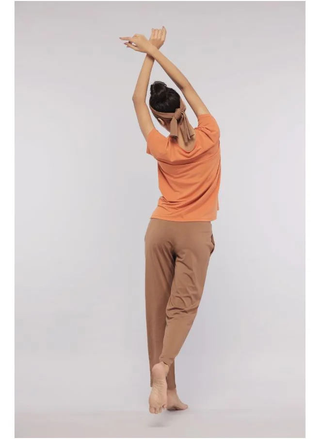 NeceSera Home Brown Straight Supima Lounge Set