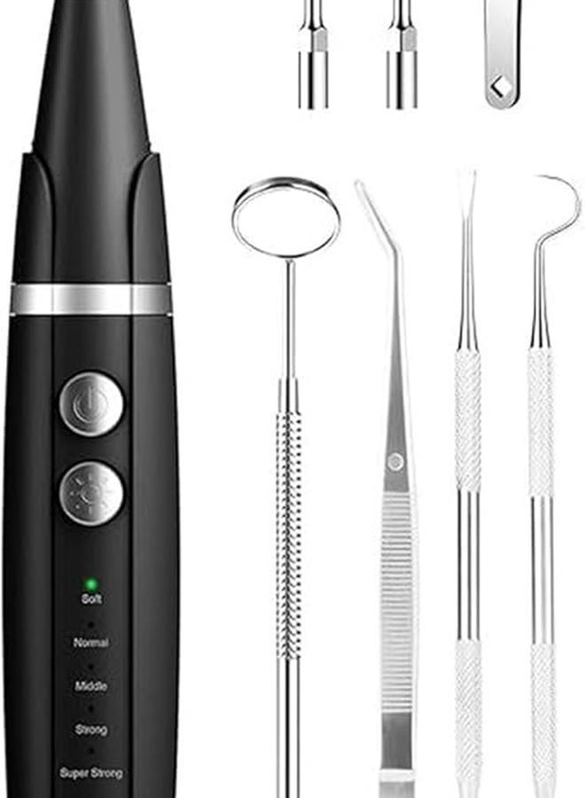 Ultrasonic Dog Teeth Cleaning Kit with Tweezers Plaque Tartar Remover Travel Toothbrush - Image 1
