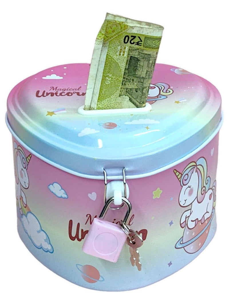 Tera13 TERA 13 Cartoon Money Bank for Kids, Piggy Bank Saving Box (6 pcs) with Lock, Girls and Boys Coin Box, Birthday Return Gifts - Image 4