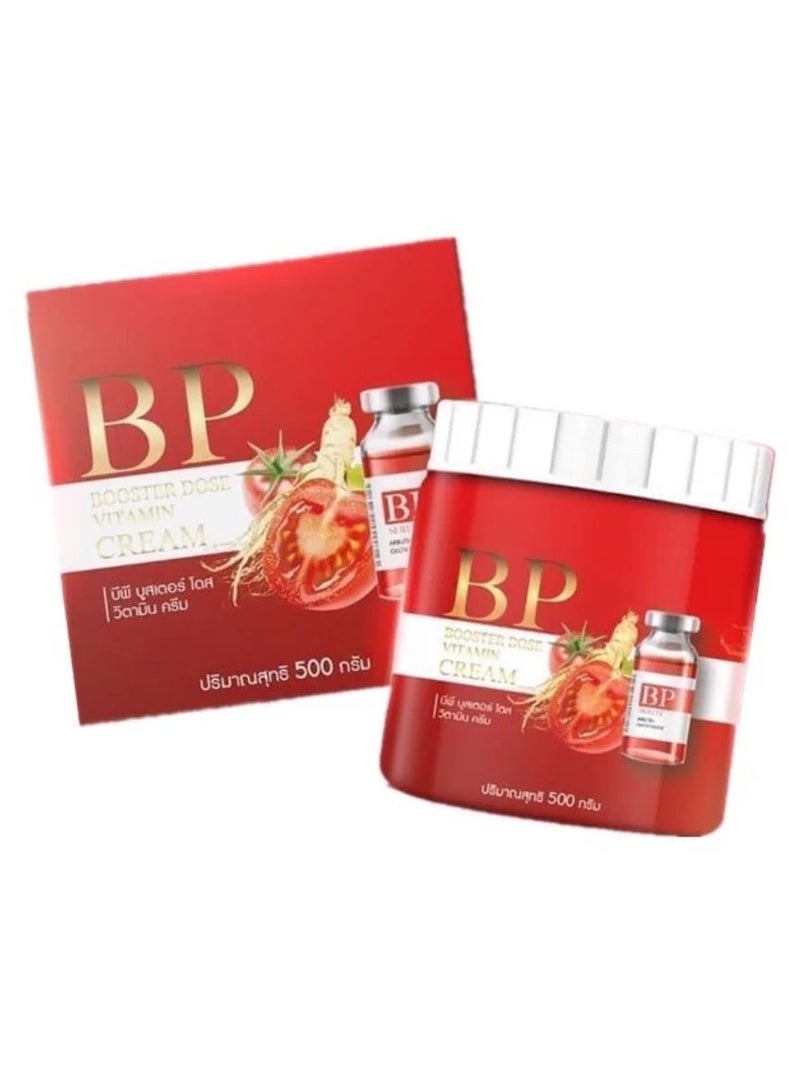 بي بي كريم فيتامين بي بي بوستر دوز ٥٠٠ غرام - إصلاح مكثف للبشرة مع الكولاجين ومستخلص الطماطم والجينسنغ - Image 1