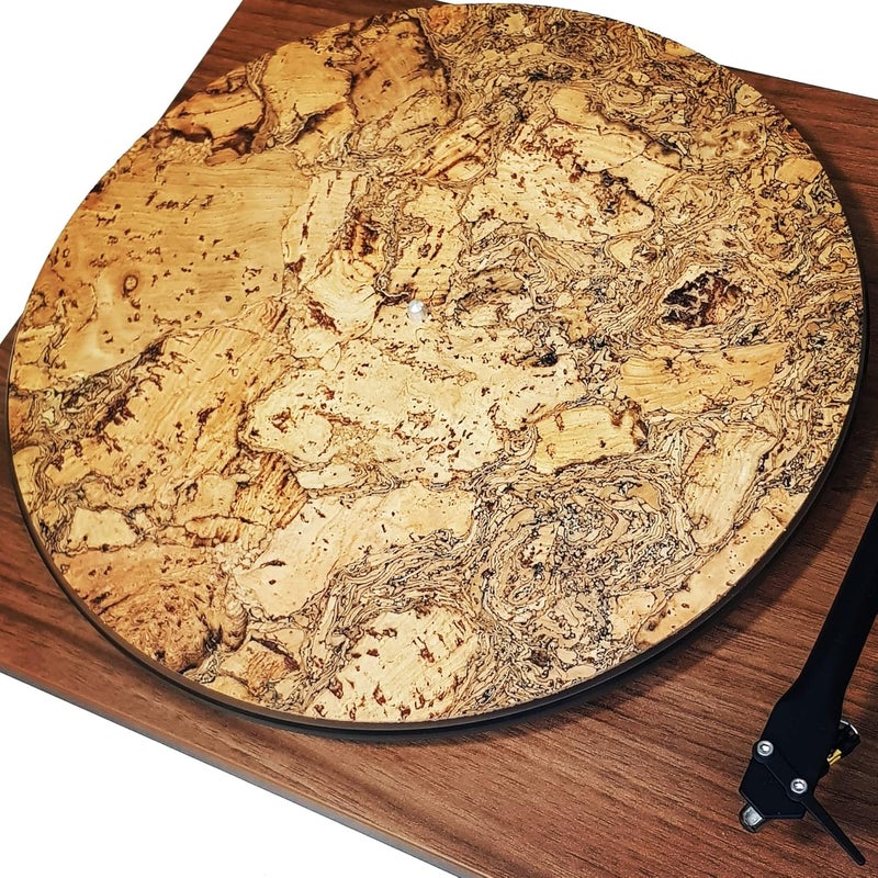 Taz Studio Premium slipmat- Cork Turntable Mat for Better Sound Support on Vinyl LP Record Player- Decorative Specially Designed Cork [3mm Thick] Original Art Design-m4- Special - Image 1