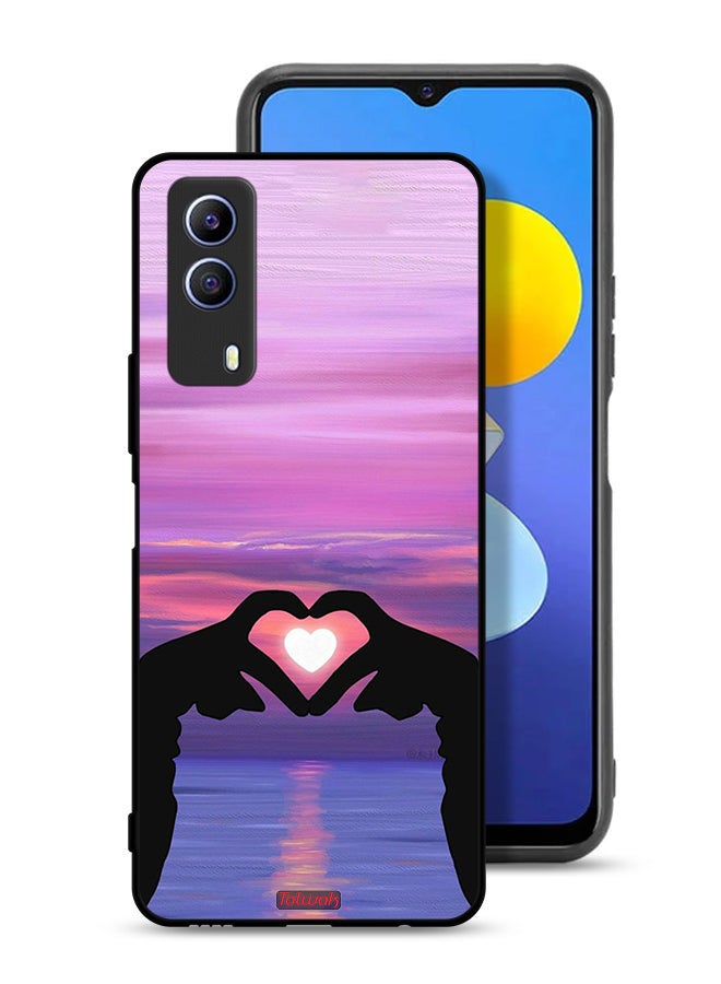 Tolwak Vivo T1x Protective Case Cover Heart Moon - Image 1