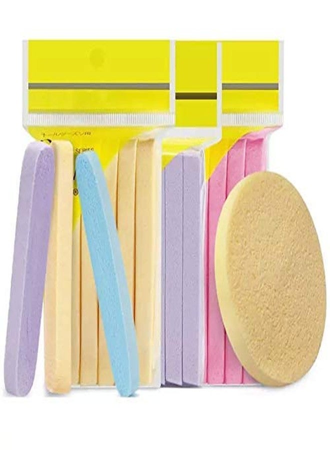Aravli Facial Cleaning Wash Puff Sponge Stick Face Cleansing Pad Sponge For Face Cleaning (Multicolor) (Pack of 2) - Image 1