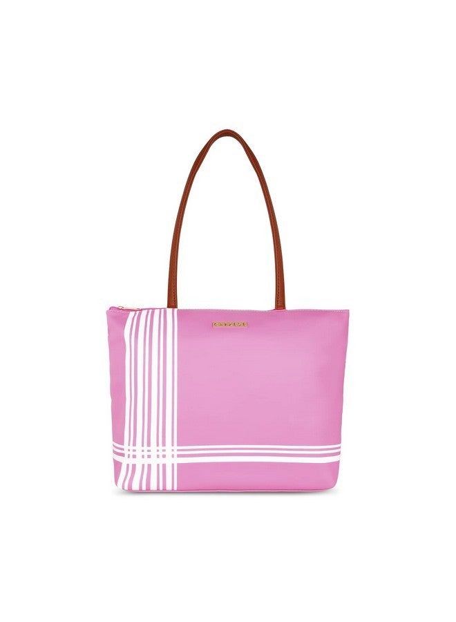 Caprese Womens Buddy T Large Soft Pink Shoulder Tote - Image 1