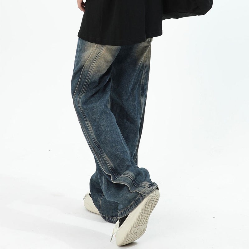 Unisex Classic Denim Jeans Loose Fit Daily Outdoor Wear - Image 5