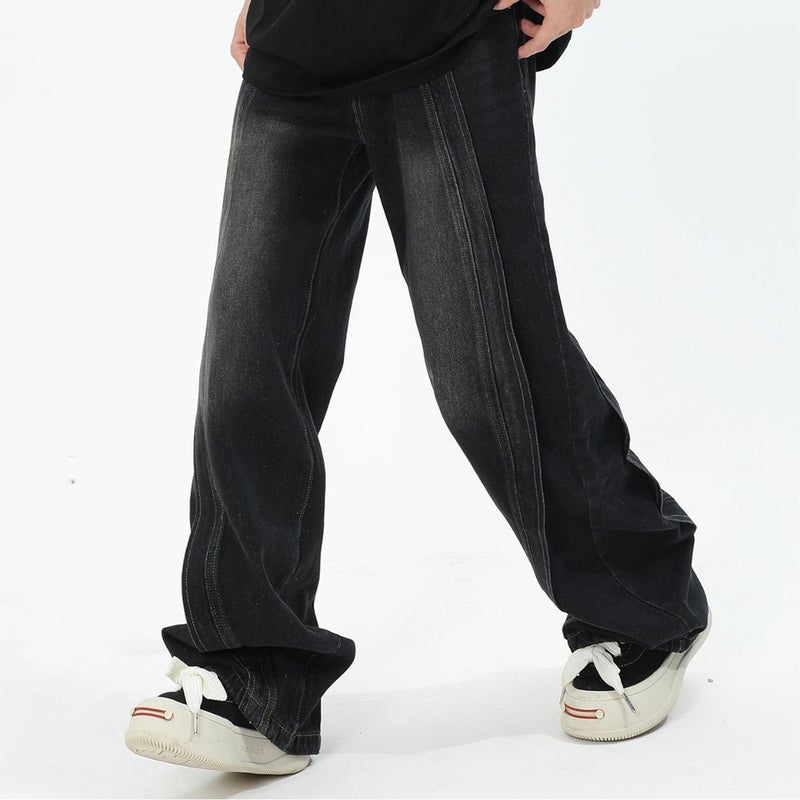 Unisex Classic Denim Jeans Loose Fit Daily Outdoor Wear - Image 4