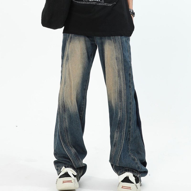 Unisex Classic Denim Jeans Loose Fit Daily Outdoor Wear - Image 2