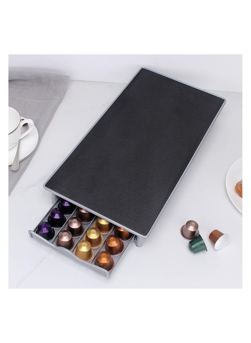 BLOOMING TIME 40-Piece Coffee Pod Holder Dispenser Black - Image 2