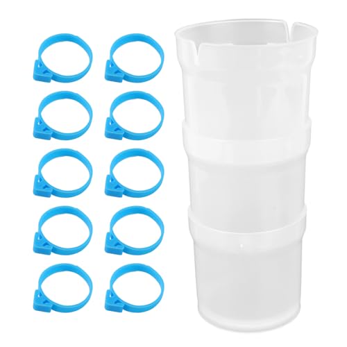 Fukaisu Piping Bag Holder for Filling Pastry Bags Holder Stand with 10 Sealing Ring Silicone Cake Decorating Accessory Stand Baking Tool Organizer Supplies for Cake Decorating Gadgets Icing Frosting Filling - Image 1