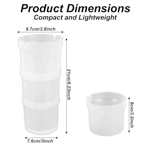 Fukaisu Piping Bag Holder for Filling Pastry Bags Holder Stand with 10 Sealing Ring Silicone Cake Decorating Accessory Stand Baking Tool Organizer Supplies for Cake Decorating Gadgets Icing Frosting Filling - Image 5