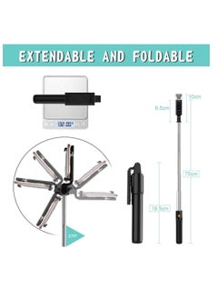 TYCOM TyCom Selfie Stick, 3 in 1 Extendable Selfie Stick Tripod with Detachable Bluetooth Wireless Remote Phone Holder for iPhone 12/Xs/iPhone 8/iPhone 11/11pro, Galaxy S10/S9 Plus/S8/Note8, LG (P40, White)  - Image 2