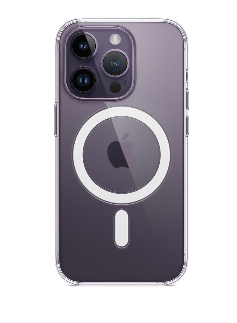 iPhone 14 Pro Magsafe Case Thin Magnetic Case, Yellowing-Resistant, Anti-Drop Shock Absorption, Anti-Scratch And Hard Back Crystal Case Cell Phone Cover For iPhone 14 Pro Case Clear - Image 1