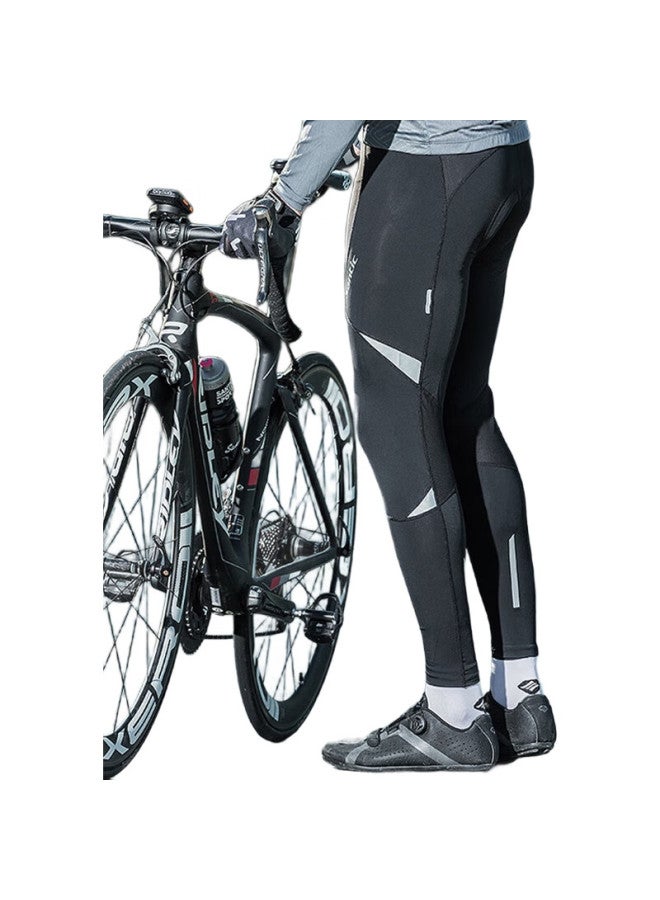 Sendik Men'S Spring And Summer Cycling Long Pants With Breathable Sponge Seat Cushion Bicycle Riding Pants【Dianshi】 Black Xxl - Image 3