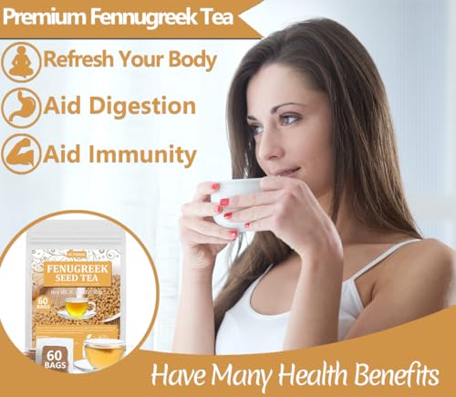ULTHMOK Premium 60 Fenugreek Tea Bags, Made with 100% Natural Fenugreek Methi Fenogreco Seeds, No Additives & Caffeine Free. - Image 3