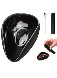 ELFSA Coffee Bean tray and RDT Spray Bottle and Spoon 3-Piece Set, Coffee Bar Accessories, Ceramic Dosing Vessel, Single Dose Measuring Tray Kit, Coffee Lover Gift  - Image 1
