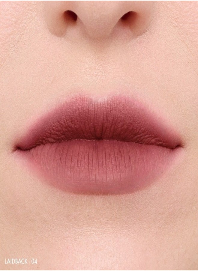 Sephora Collection Soft Matte & Easy - Smooth Matte Lip Color | Shade 4 Laid Back - Mauve Pink | Lightweight, Long-Lasting, Comfortable Wear | 4.5ml