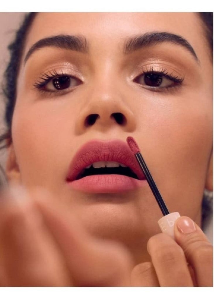 Sephora Collection Soft Matte & Easy - Smooth Matte Lip Color | Shade 4 Laid Back - Mauve Pink | Lightweight, Long-Lasting, Comfortable Wear | 4.5ml