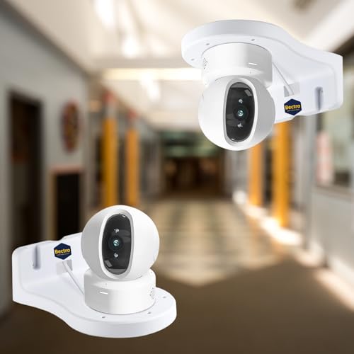 Bectro PVC Indoor & Outdoor Wall Mount L-Type Mounting Bracket Specially Designed to be Compatible with EZVIZ C6 Series & C4 Series Smart CCTV Security Cameras (Pack of 2) - Image 1