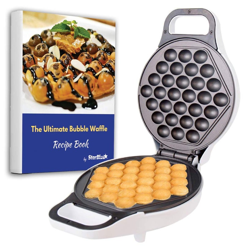 StarBlue Hong Kong Egg Waffle Maker by StarBlue with BONUS recipe e-book - Make Hong Kong Style Bubble Egg Waffle in 5 minutes AC 120V, 60Hz 760W - Image 1