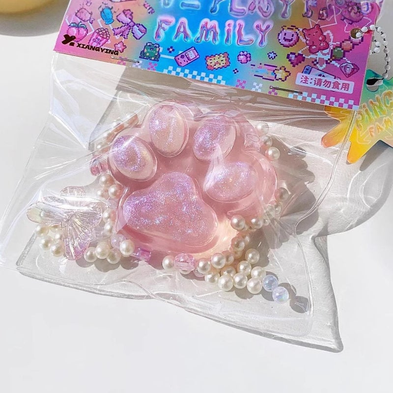 High-Appearance Super Cute Cat Paw Squishy Plush Ultra-Soft Stress Relief Toy Slow Rebound Internet-Famous Decompression Toy Cat Paw  Q - Image 3