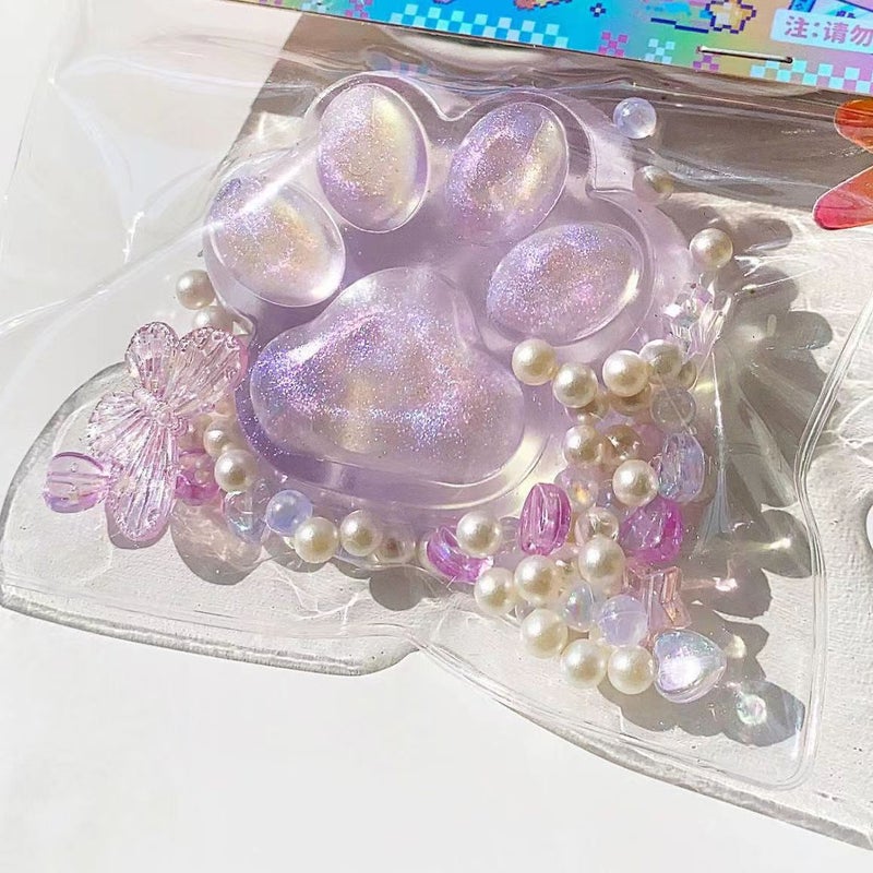 High-Appearance Super Cute Cat Paw Squishy Plush Ultra-Soft Stress Relief Toy Slow Rebound Internet-Famous Decompression Toy Cat Paw  Q - Image 2