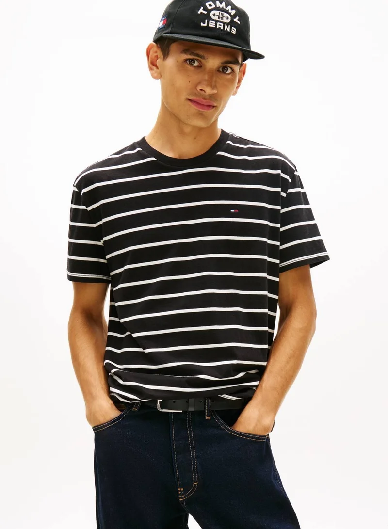TOMMY JEANS Tommy Flag Stripe Jersey T-Shirt