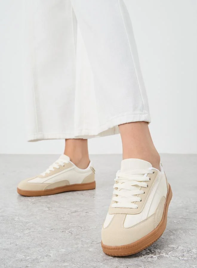 Styli Styli Color Block Lace Up Sneakers