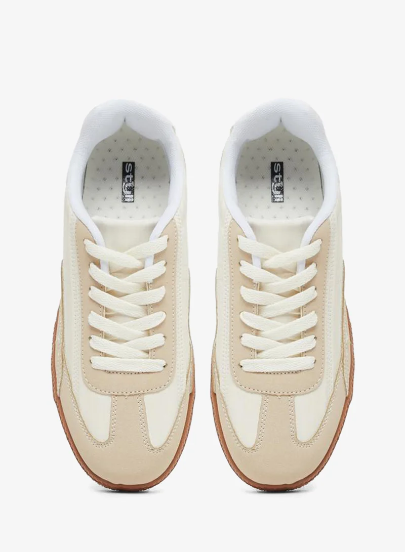 Styli Active Color Block Lace Up Sneakers