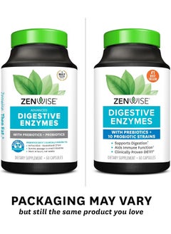 Zenwise Health Digestive Enzymes Plus Prebiotics - Natural Lactase Support for Better Digestion - 60 Vegetarian Capsules - pzsku/Z6CB76C3CFBA5AF2B3BE9Z/45/_/1740377478/30773751-bd55-4770-af51-3e1fc3facae7