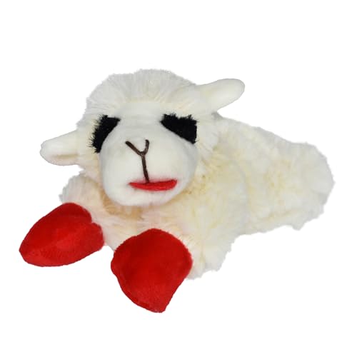 Multipet Lamb Chop Dog Plush Toy Squeaky Toy for All Dogs Extra Soft Plush Stuffed Animal Dog Toy for Cuddling Playing Cute Pet Toy 6 Cream - Image 1