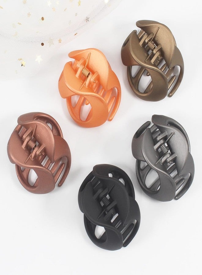 Merdia 5 Pcs Claw Clips for Thick Hair | Hair Barrettes for Women with Non-Slip Strong Hold | Clips for Styling | Barrettes Hair Accessories for Women | Mini Styling Barrette, 2.28” - Image 4