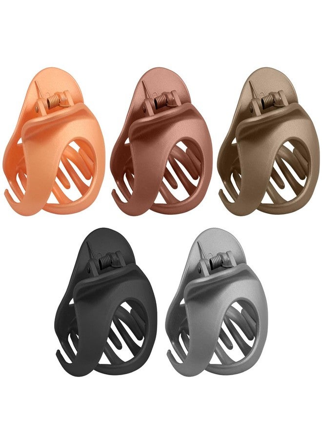 Merdia 5 Pcs Claw Clips for Thick Hair | Hair Barrettes for Women with Non-Slip Strong Hold | Clips for Styling | Barrettes Hair Accessories for Women | Mini Styling Barrette, 2.28” - Image 1