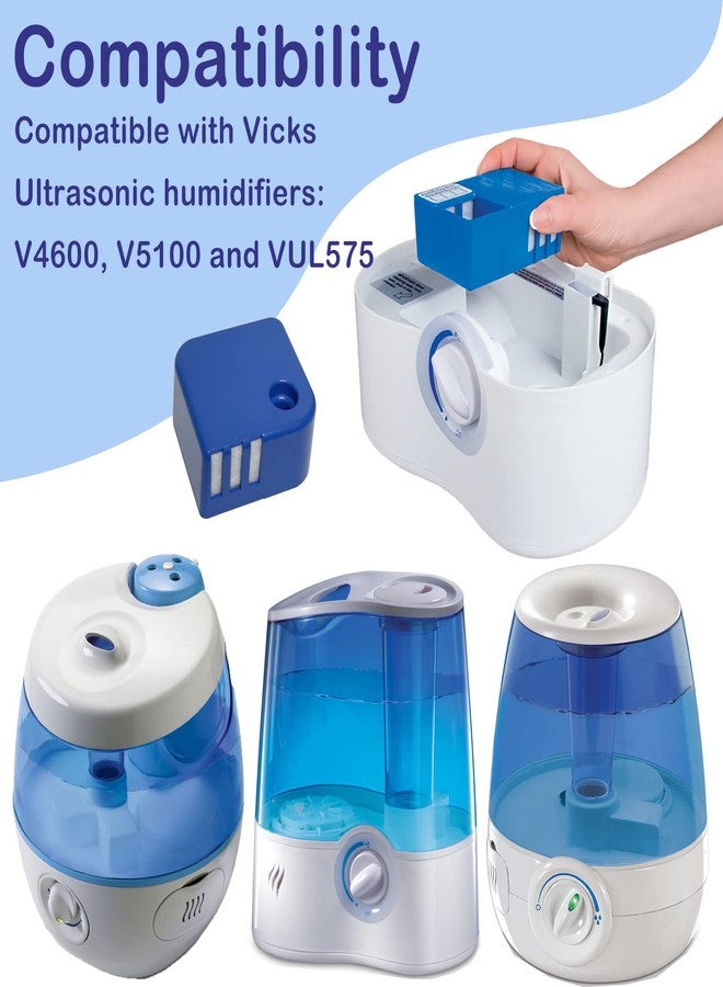 Ontheone 3 Pack PDC51V1 Demineralization Cartridges Compatible with Vick Ultrasonic Humidifier Models V4600, V5100, VUL575 and Sunbeam696 Only, Works to Collect White Dust - Image 3