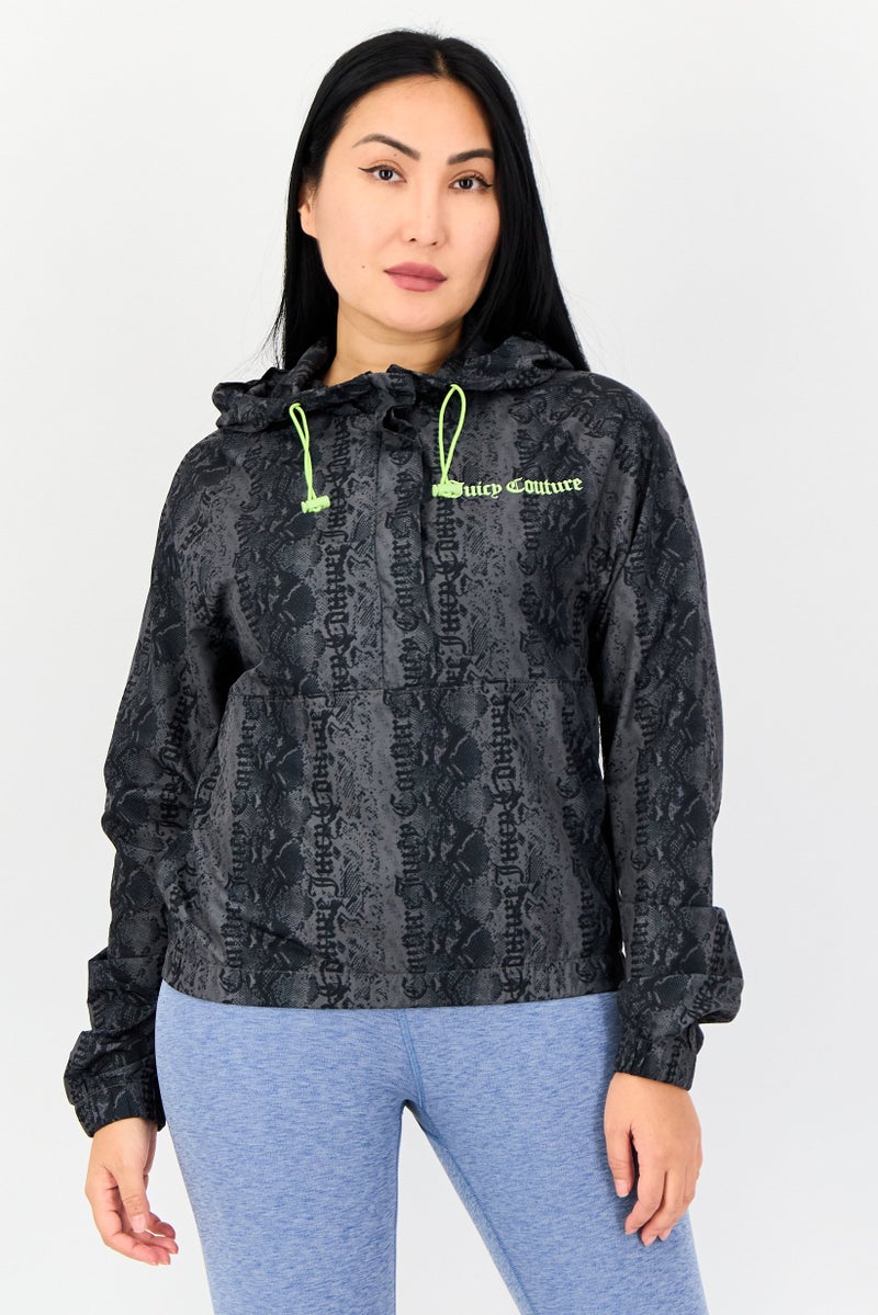 Juicy Couture Women Brand Logo Windbreaker Jacket, Multicolor - Image 1