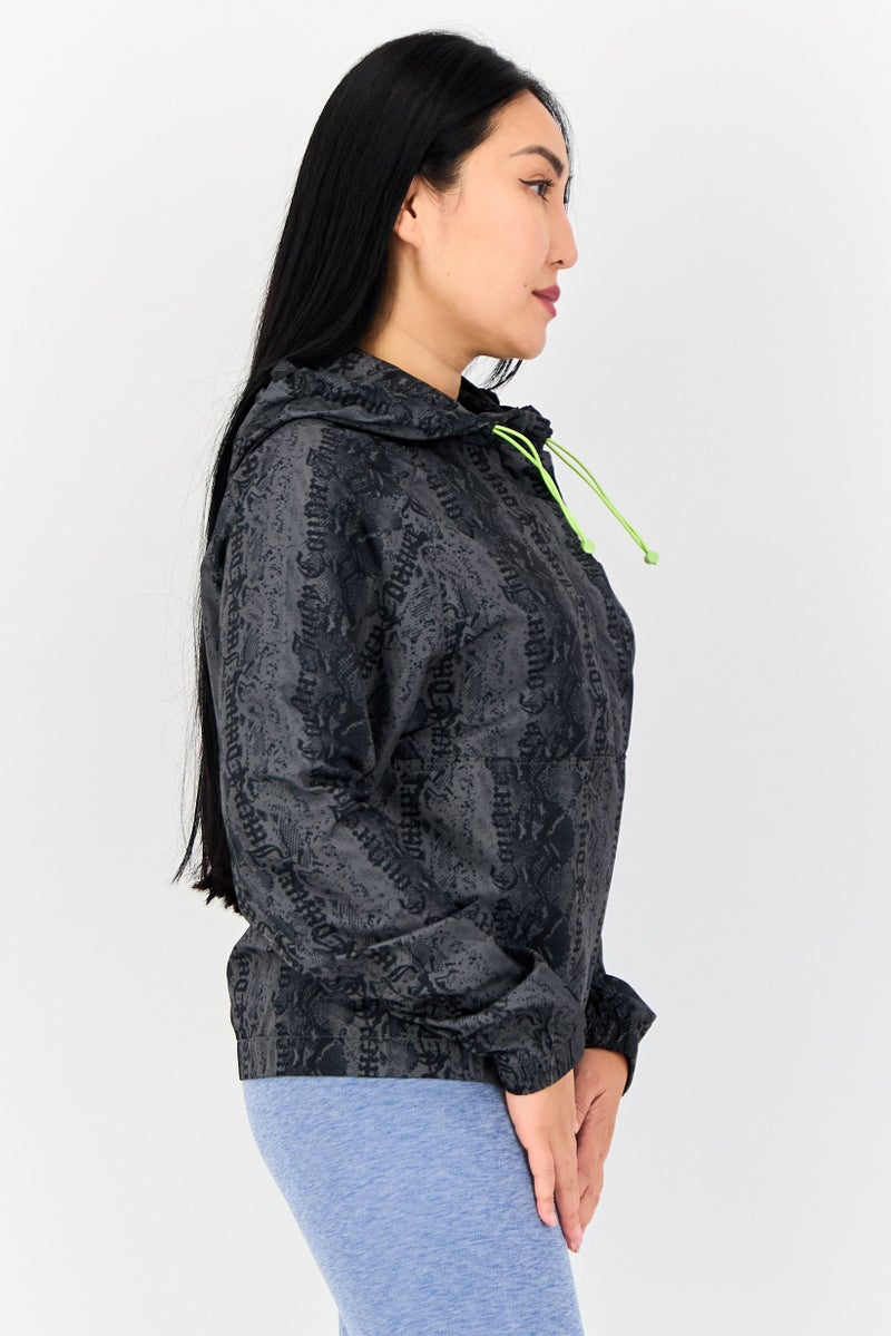 Juicy Couture Women Brand Logo Windbreaker Jacket, Multicolor - Image 4