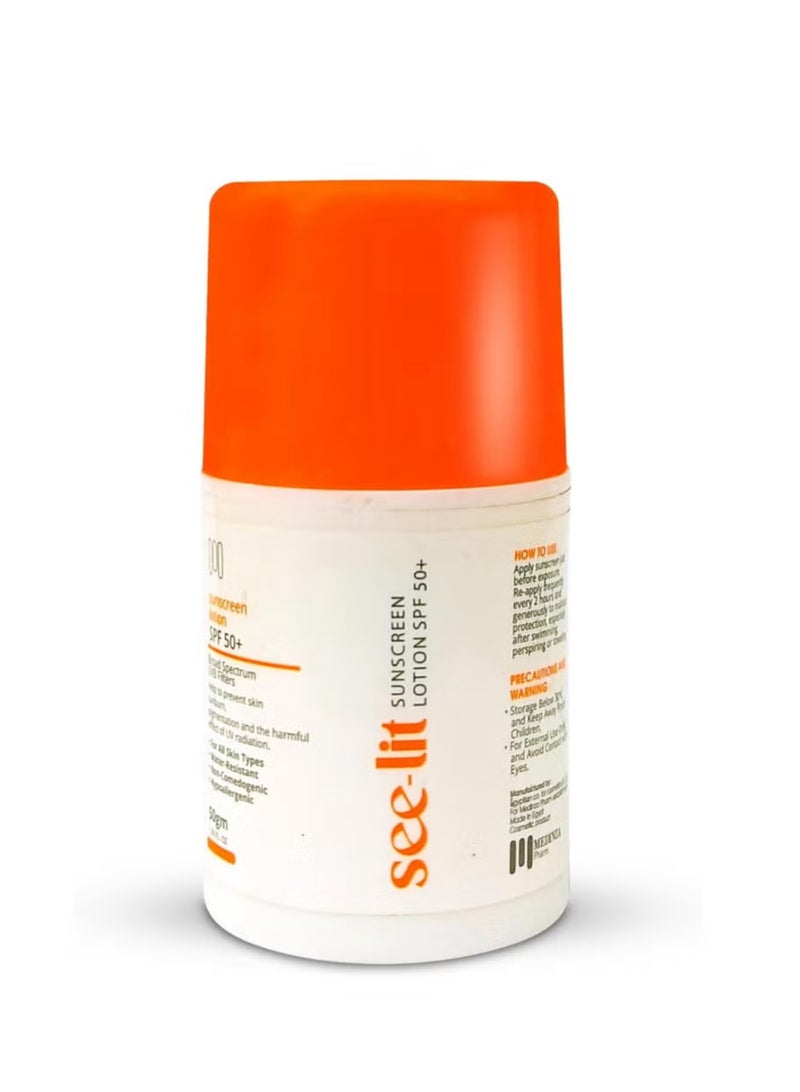 See-lit Sunscreen Lotion spf 50+ 50gm