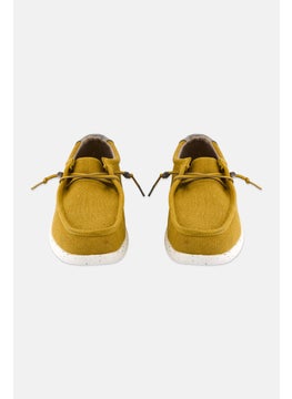 Sun Stone Men Brian Lace Up Casual Shoes,  Mustard Combo  - Image 4