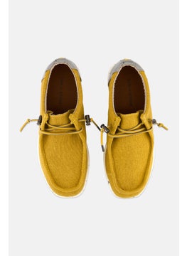 Sun Stone Men Brian Lace Up Casual Shoes,  Mustard Combo  - Image 3