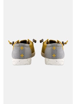 Sun Stone Men Brian Lace Up Casual Shoes,  Mustard Combo  - Image 2