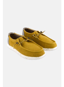 Sun Stone Men Brian Lace Up Casual Shoes,  Mustard Combo  - Image 1