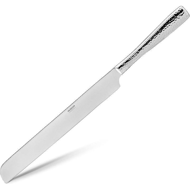 Hudson Essentials 8-Piece Hammered 18/10 Stainless Steel Flatware Serving Set - Hostess Silverware with Cake Knife & Cake Server - Image 2