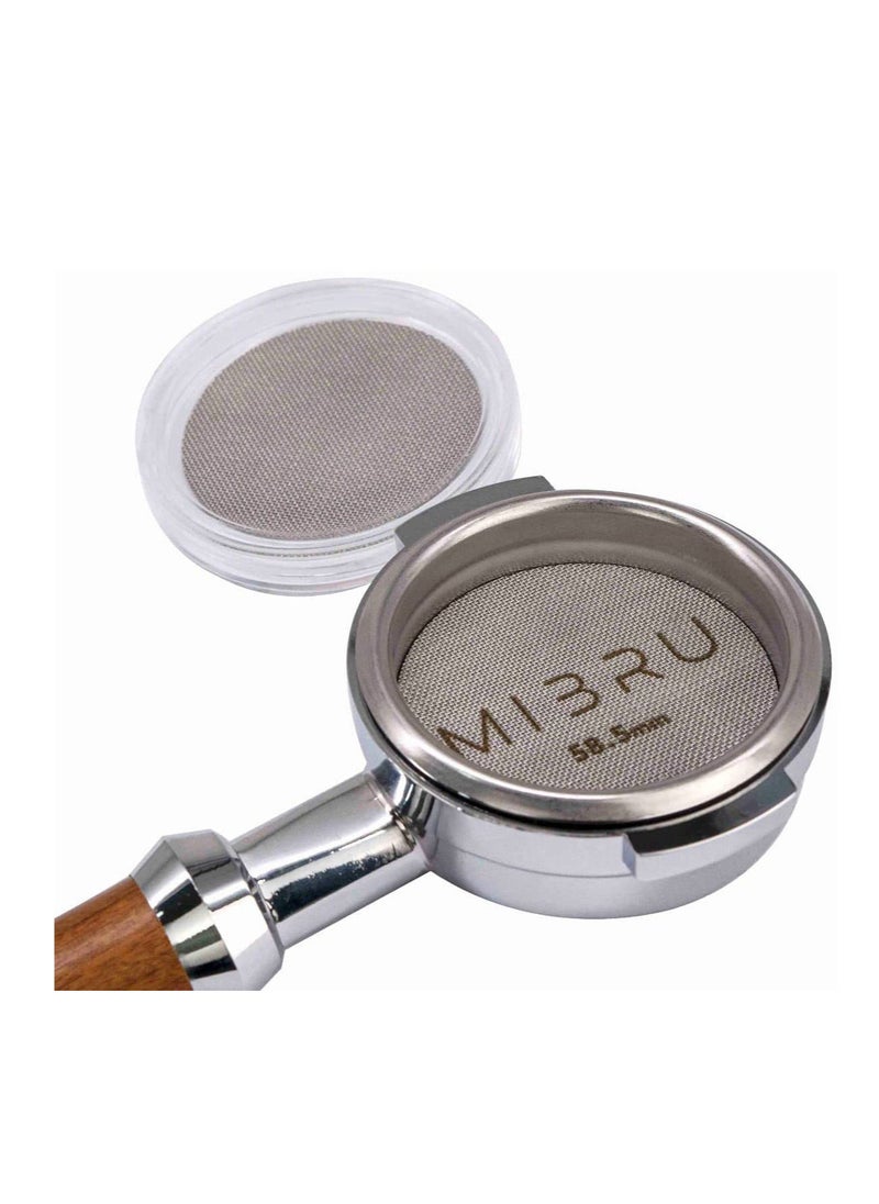 MIBRU Coffee Portafilter Puck Screen,Espresso Portafilter Lower Shower Screen, Reusable Puck Filter Contact Screen Coffee Accessories(58.5mm)  - Image 5