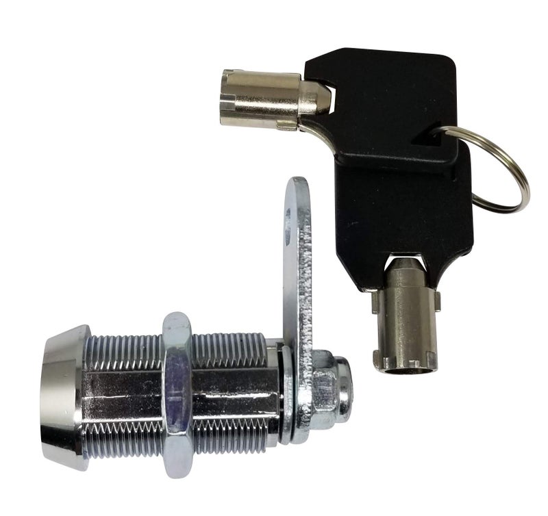 Admiral Locks 1-1/8 Inch Tubular Cam Lock, Keyed Alike Removable Key (1-1/8 Inch 90°, Chrome Pack of 2) - Image 4