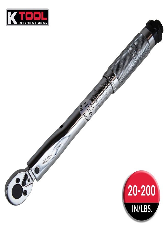 K-Tool International K Tool International TORQUE WRENCH 3/8IN. DRIVE 20-200IN./LBS. - Image 2