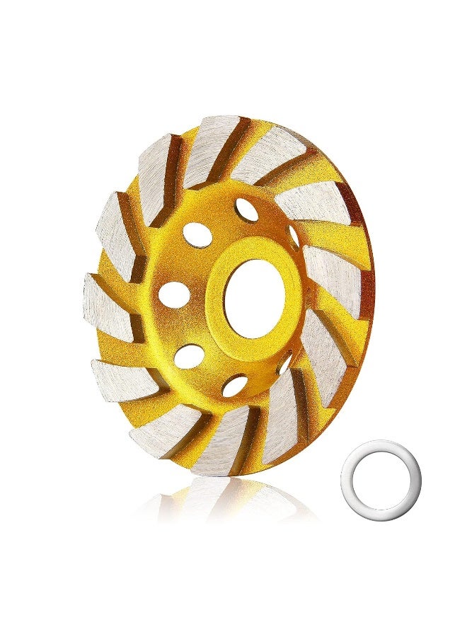 HRLORKC 4.7 Inch Concrete Turbo Diamond Grinding Cup Wheel 12 Segs Heavy Duty Angle Grinder Wheels for Angle Grinder - Image 1