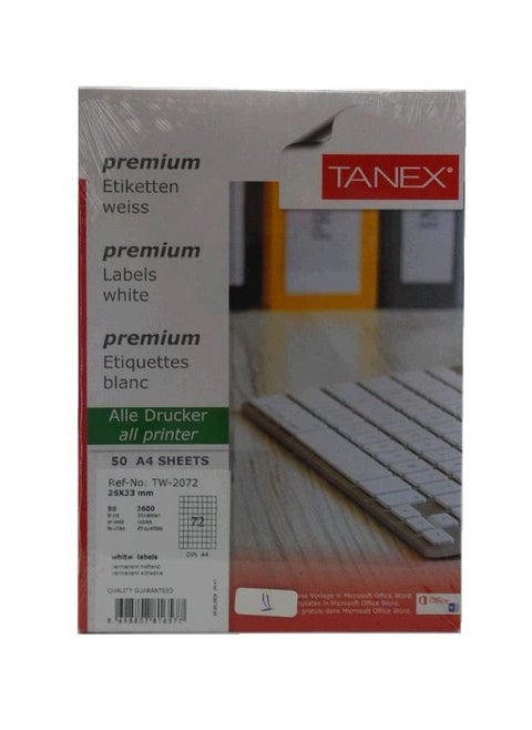 Tanex  LASER LABEL 50 sheets A4